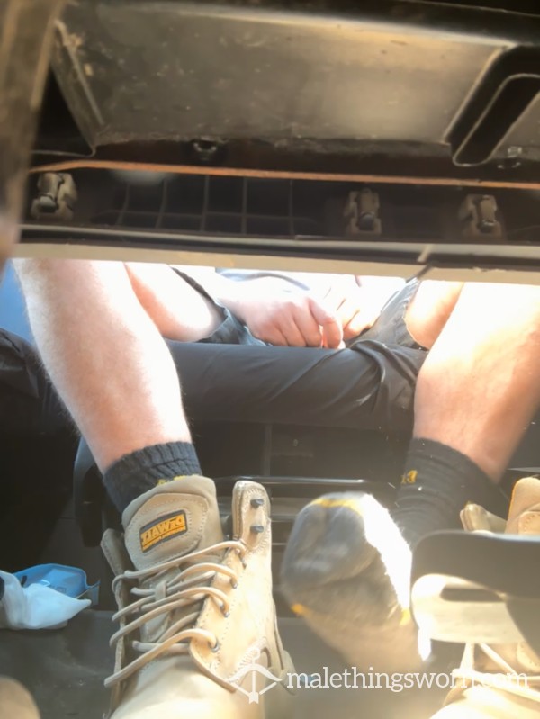 Taking Off My Stinky Boots And Socks