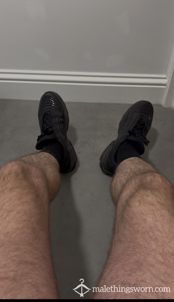 Taking Off My Sweaty Stinky Air Max And Socks After A Long Day.