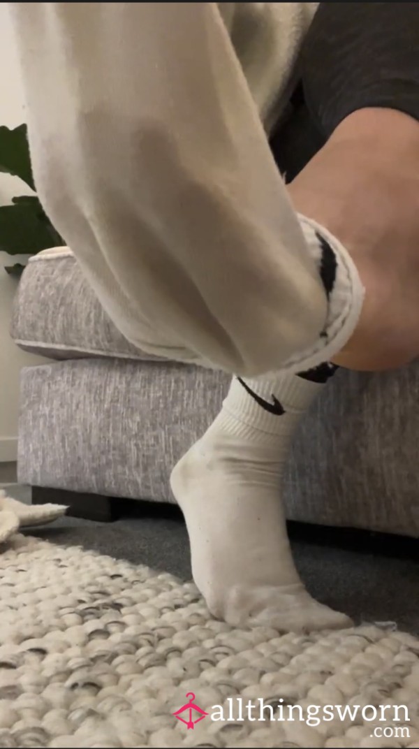 Taking Off Nike Socks After Gym And Zip Locking Them For You ❤️