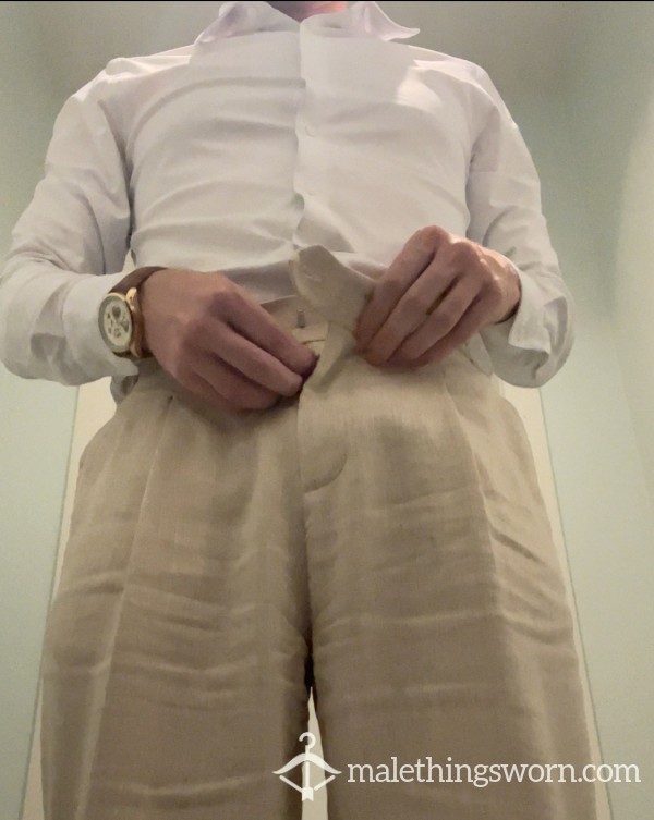 Taking Out My C*ck In The Office Toilets