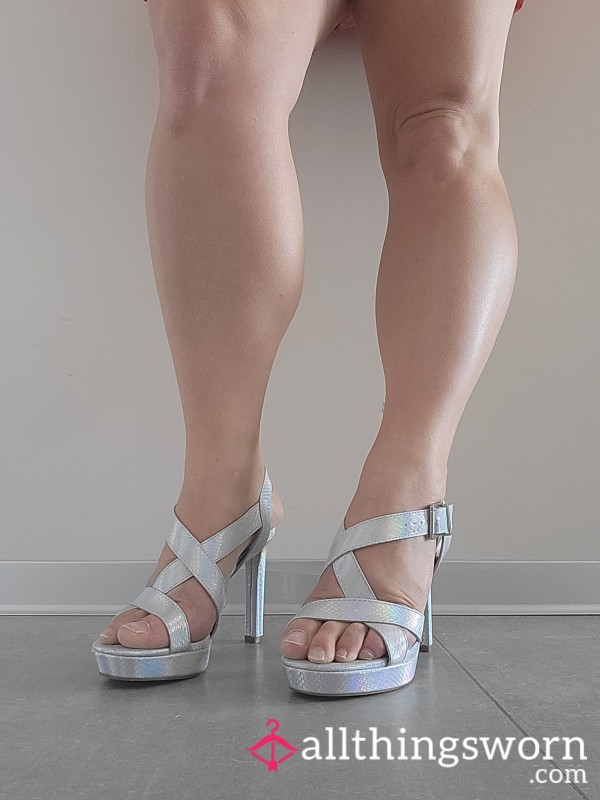 Talon Haut Argenté
