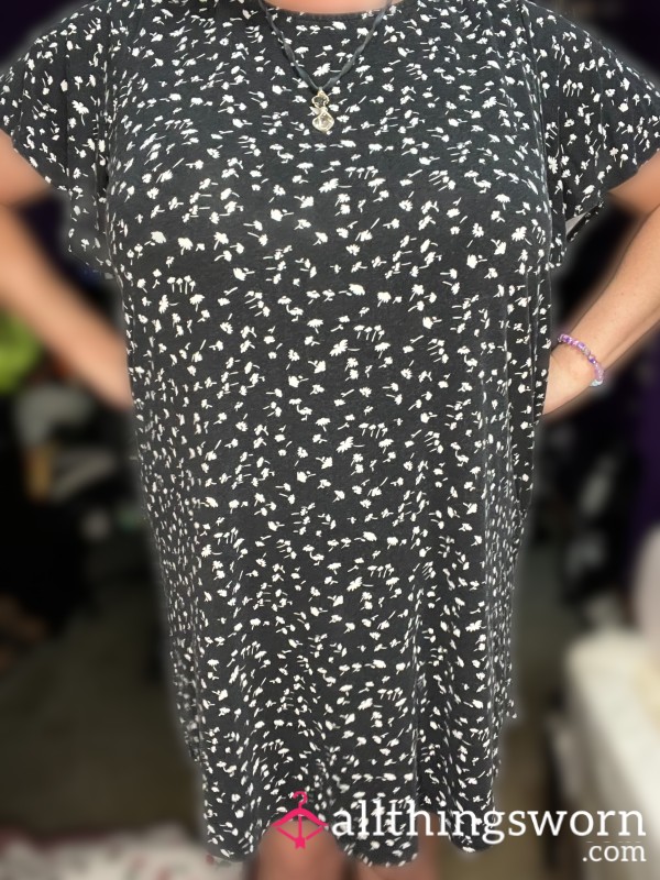 Tamari Size 1X Black & White Dress
