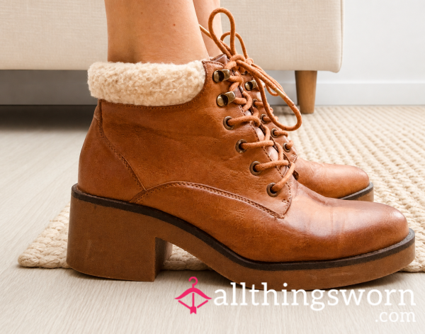 Tan Boots - Size 6