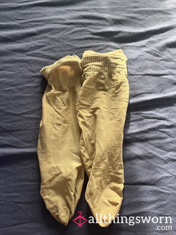 Tan Coloured Pop Socks