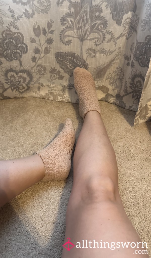 Tan Grippy Socks