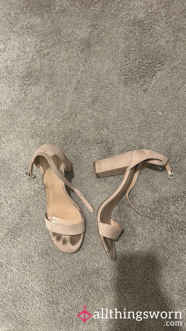 Tan High Heels - Size 8.5