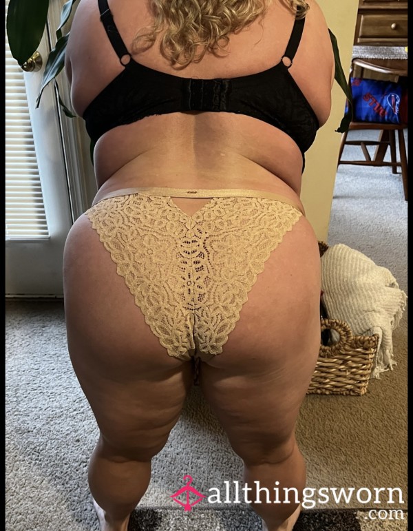 Tan Lace Panty