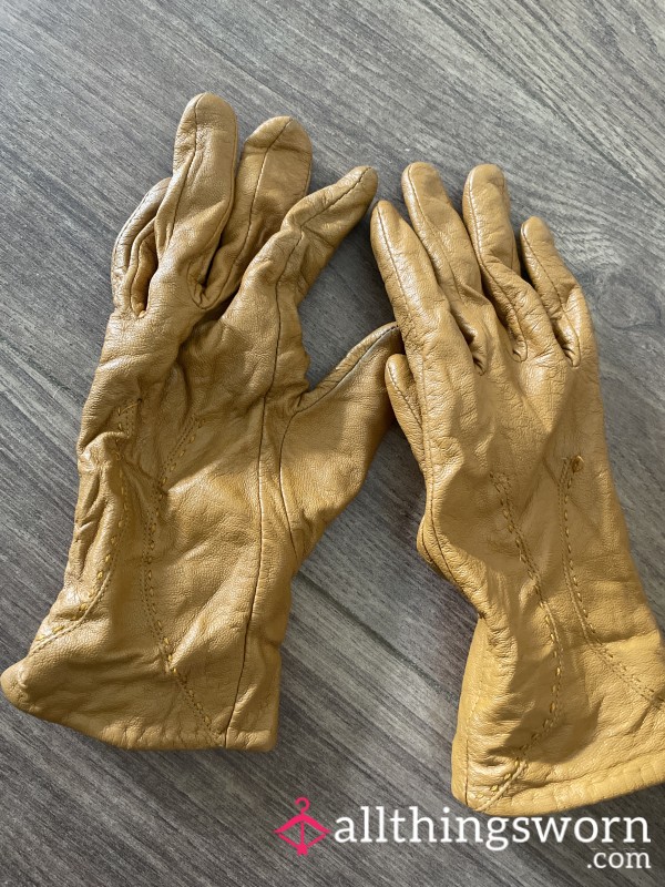 Tan Leather Gloves