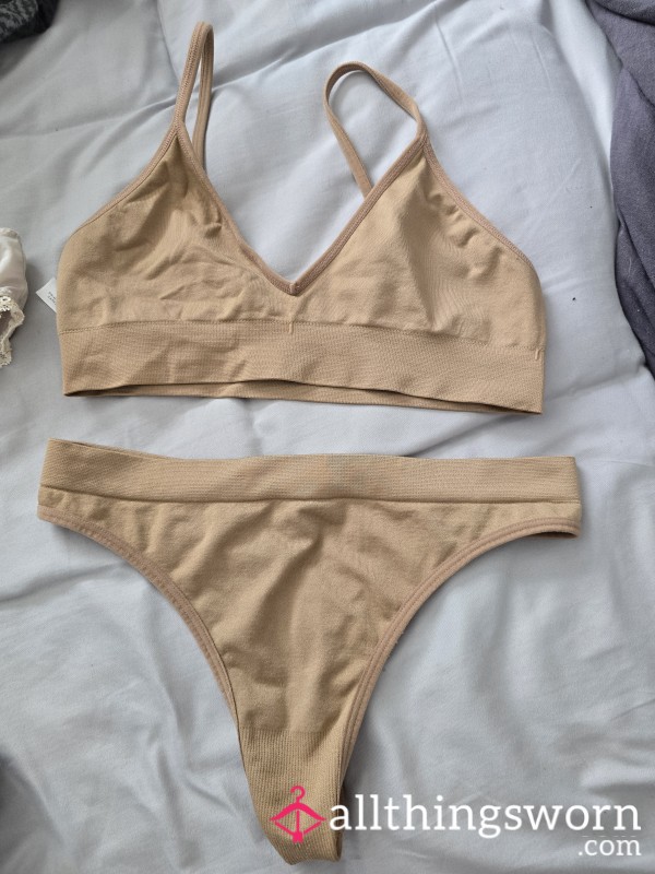 Tan Lingerie Set Comfy Lingerie Set- Free Postage Uk