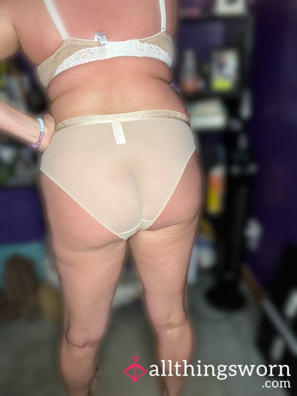 Tan Mesh Bikini Panty