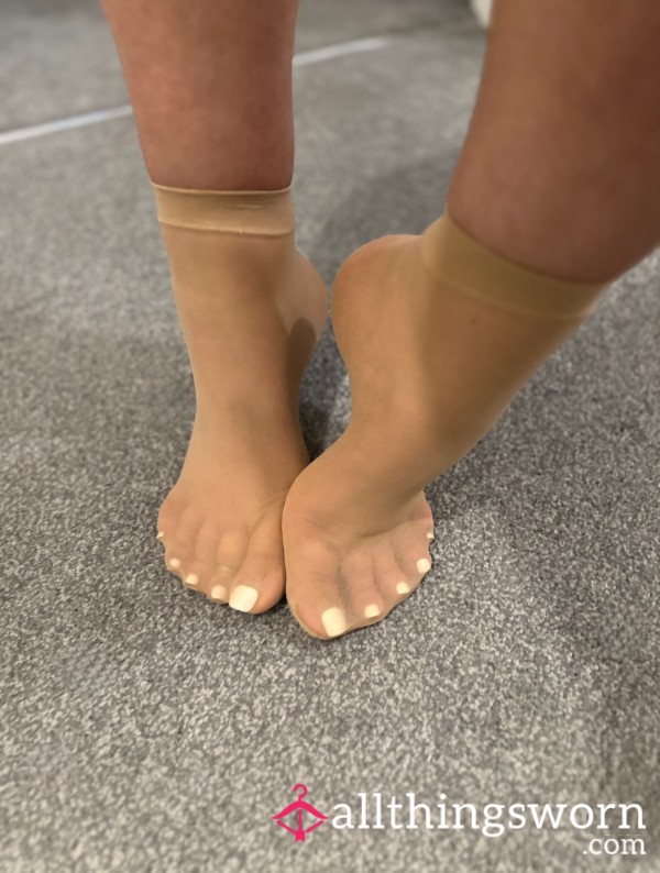 Tan Nylon Socks