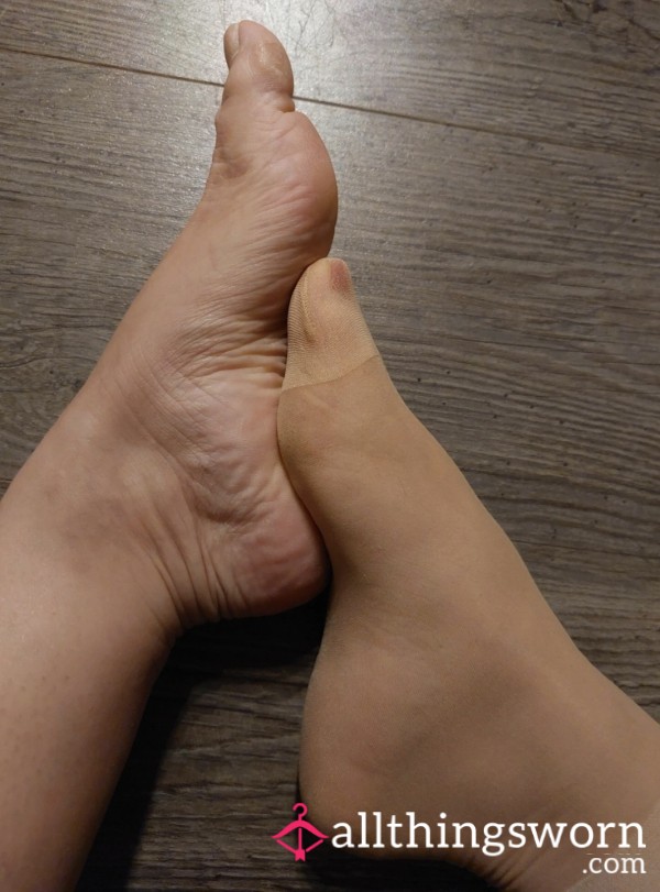 Tan Nylon Used Socks