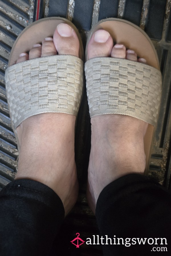 Tan Sandals From Work