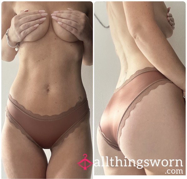 Tan Satin Panty