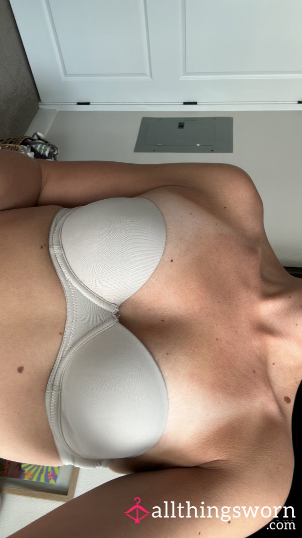 Tan Strapless Bra - Victoria Secret, Size A