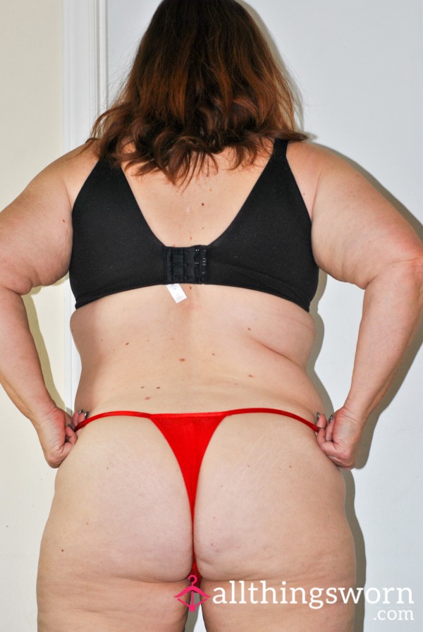 "TarheelMilf's Naughty-ish Delight: VS Red Thongs