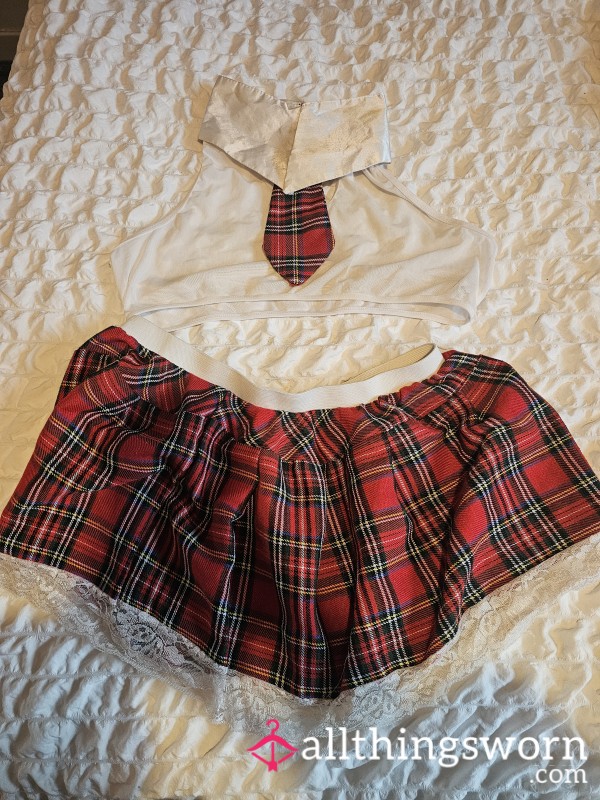 Tartan Skirt And Top