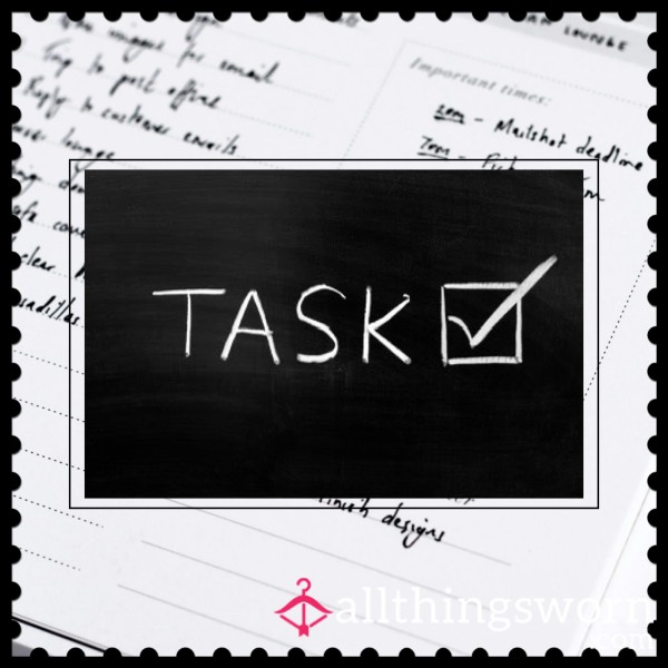 Tasks - Customised To Your Needs