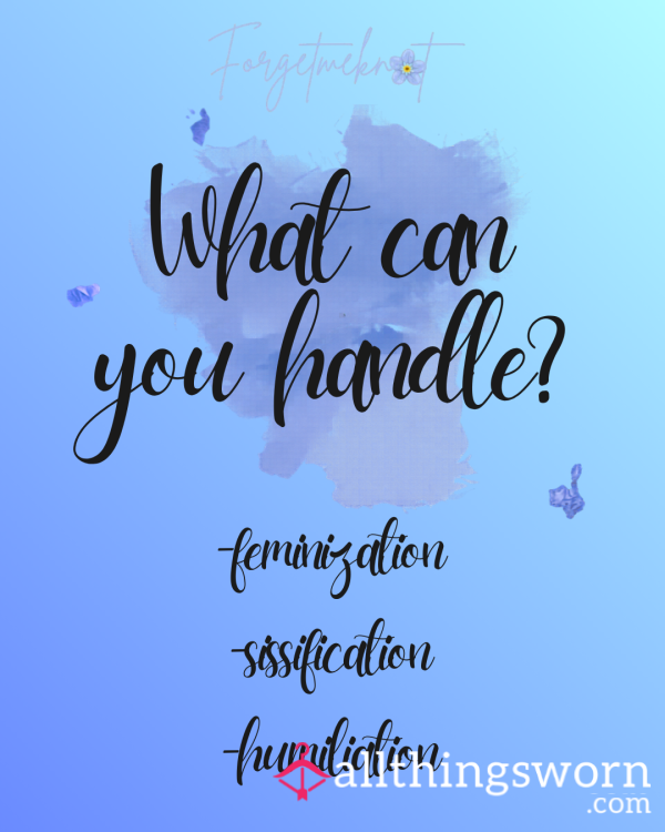 Tasks - Feminization, Sissification, Humiliation, Etc