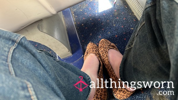 Teacher Flats * Worn Barefoot * Stinky