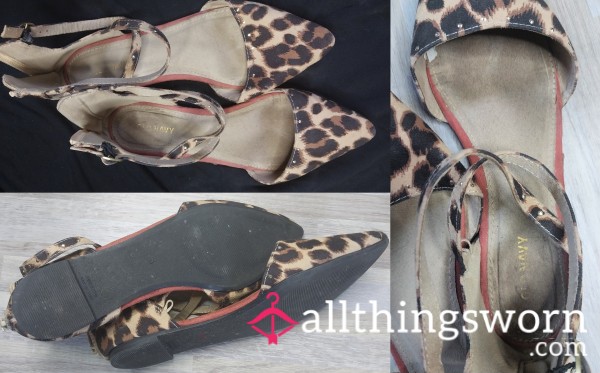 Teacher's Sweat Stained Flats Size 8.5 Well Loved