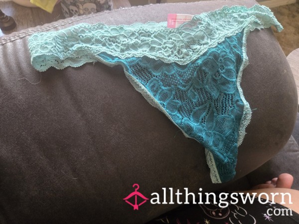 Teal And Mint Green Nylon Xxl No Boundries Thong