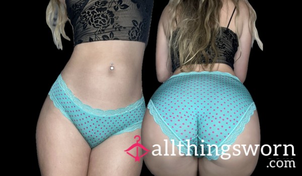 Teal And Pink Polkadotted Fullbacks 🩵🩷