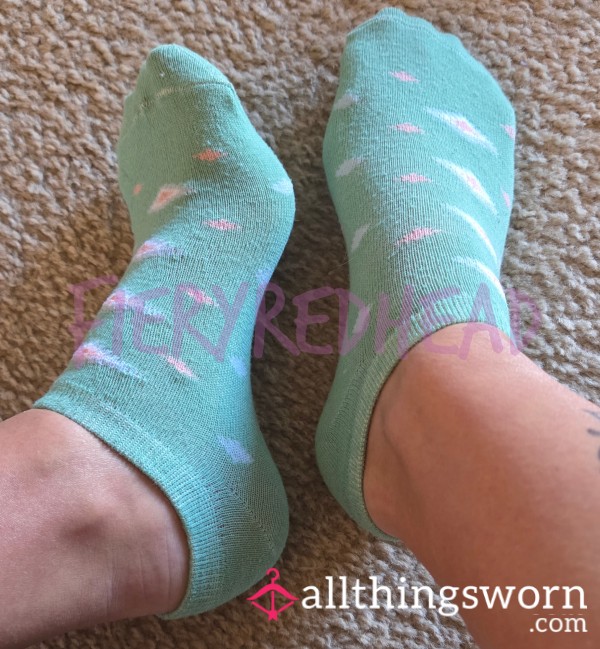 Teal Ankle Socks