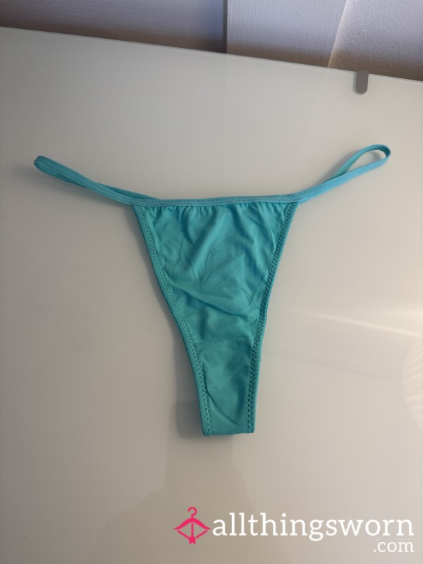 Teal Blue Thong