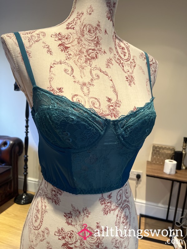 TEAL BRALET WORN ON CAM BY RUBYRICHXO