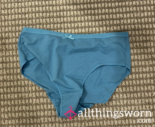 Teal Cotton Panties 💙 Soft, Comfy & Ready For 48hr Wear 😈