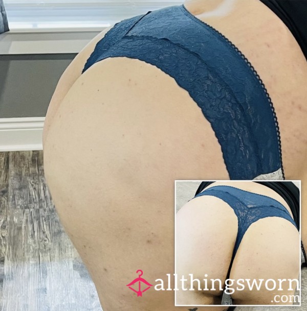 Teal & Gray Thong