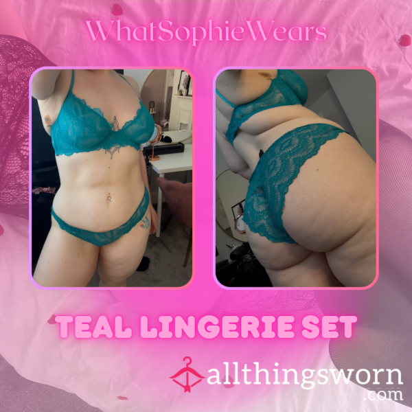 Teal Lace Lingerie
