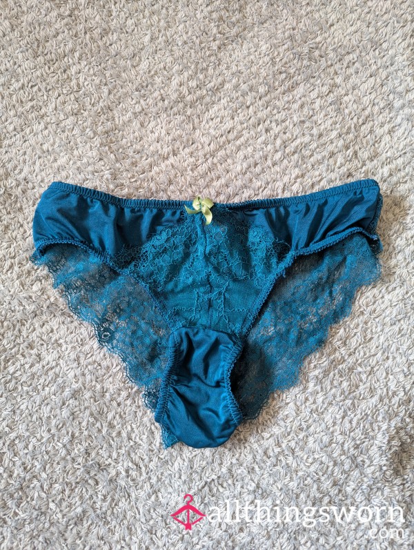 Teal Lace Temptation Panties 💋