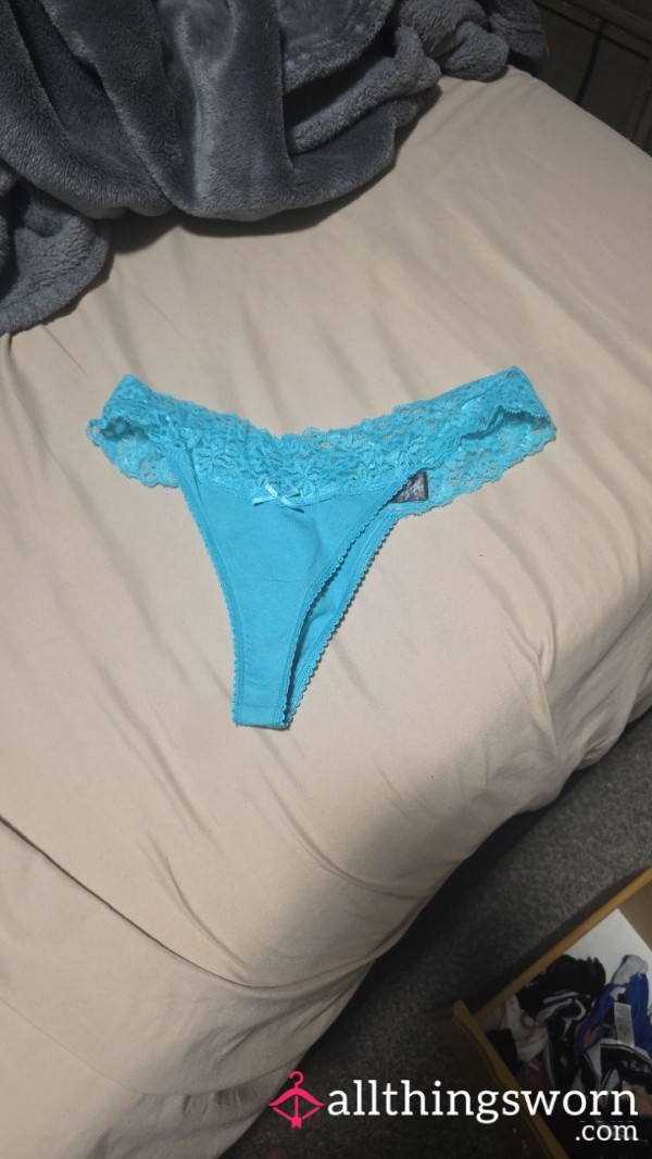 Teal Lace Thong, With 10 S**y Pics Of Me In Them 🩵😘