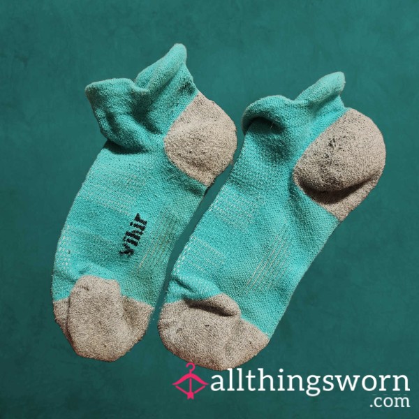 Teal Trainer Socks – Well-Loved & Ready For You