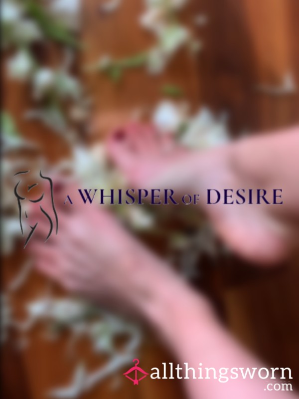 Teaser Feet Video - Bloom Beneath My Touch - Soft Feet + Petals Tease (14s)