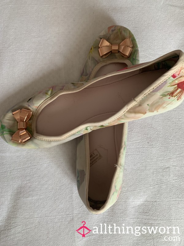 Ted Baker Flowered Flats