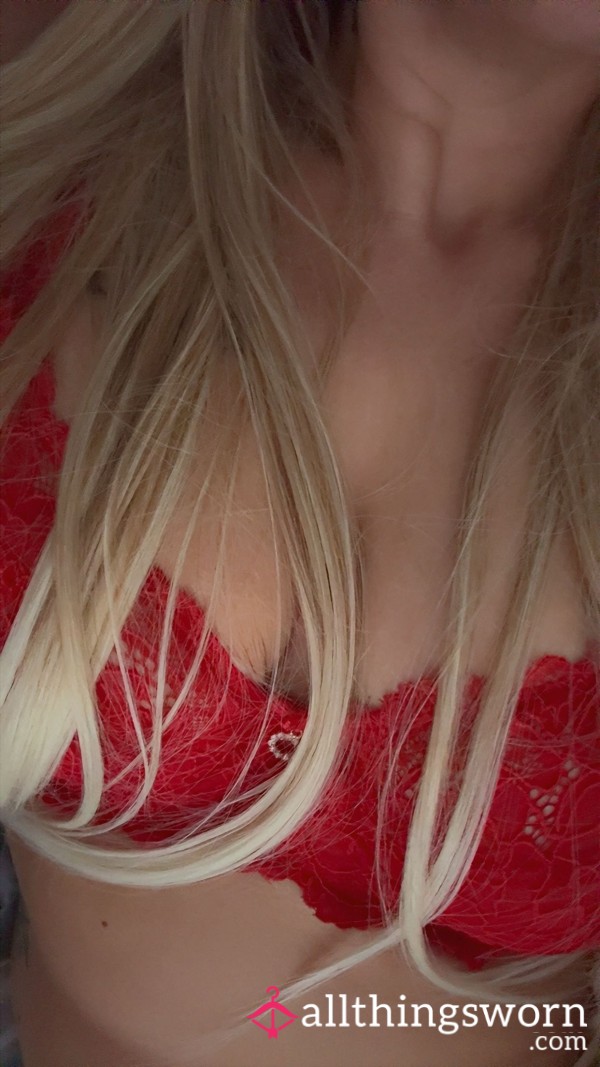 Red Bra Worn
