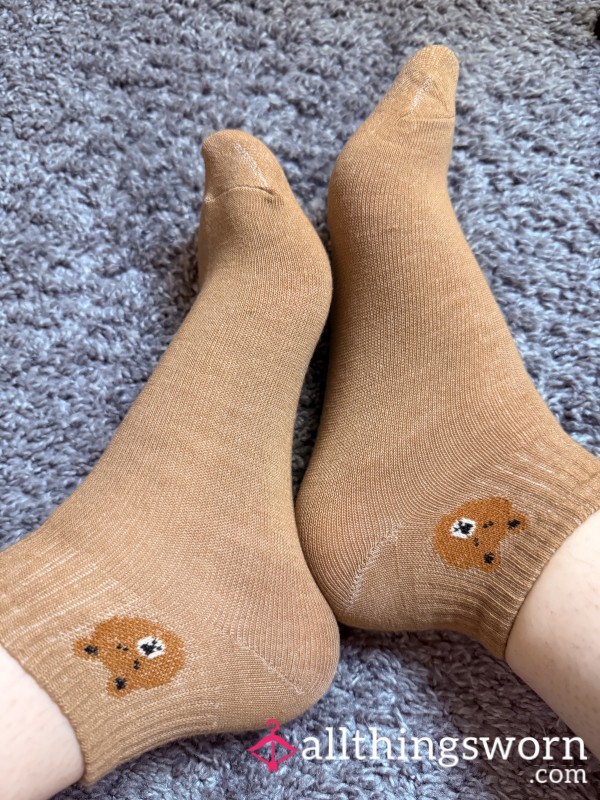 Teddy Bear Brown Socks