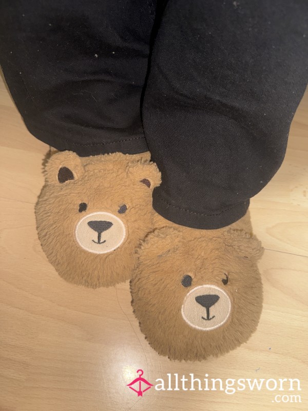 Teddy Bear Slippers 🧸