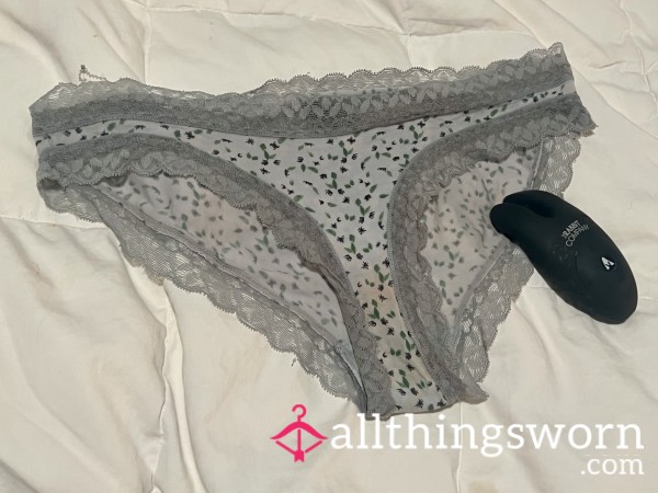 Teen Flor*l And Lace Panties