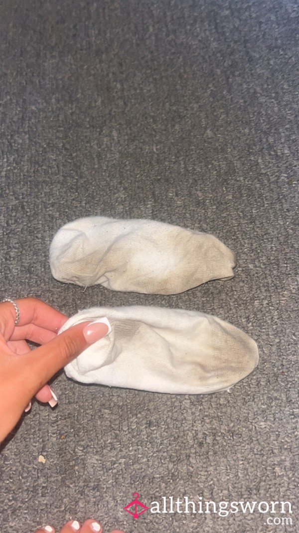 🔥teens Dirty White Socks