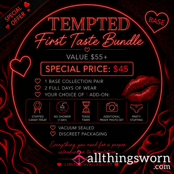 💕 TEMPTED First Taste Panty Bundle: Base Collection 💕