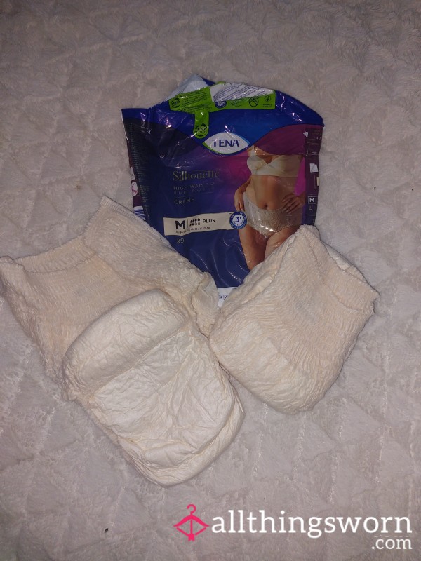 Tena Silhouette High Waist Underwear In Cream. Size UK 10 - 16. You Choose The Filling