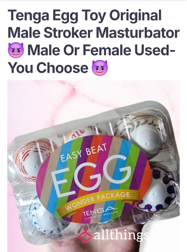 Tenga Egg Your Way. Choose Male Or Female Used 😜
