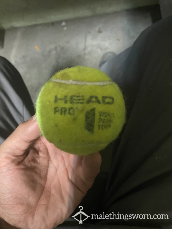Tennis Ball, Used During Work. Underneath Given Arms (armpits). Also Used Under The Underwear. 🙈
