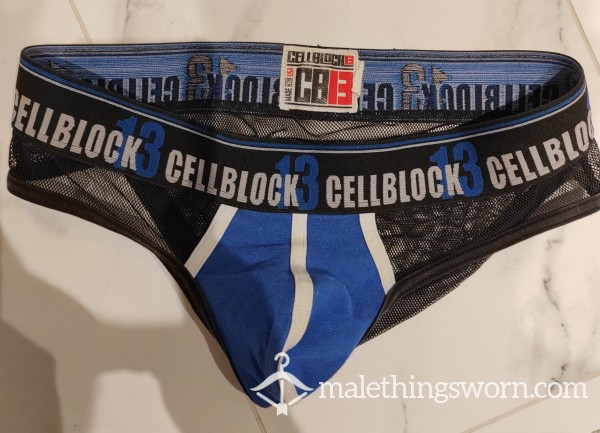 Tennis Sweaty Cellblock 13 Blue Mesh Briefs