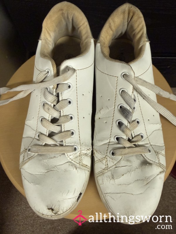 Terrible Worn Out Old White Sneakers
