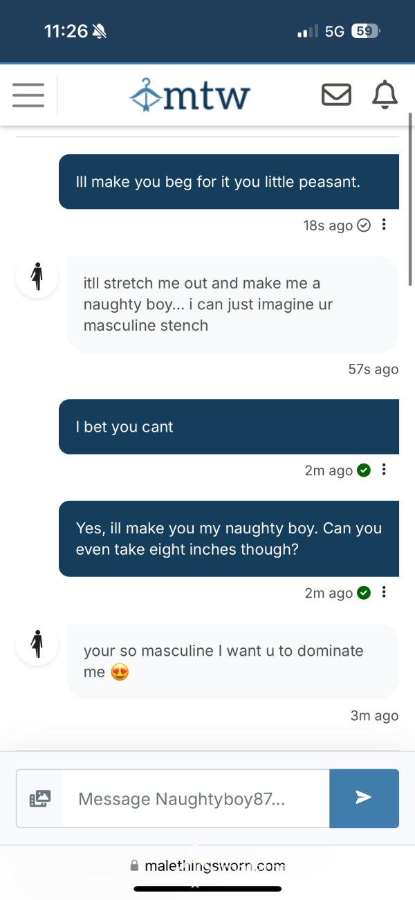 Text Sessions. Nothing Is Off Limits! $10 For 10 Minutes.